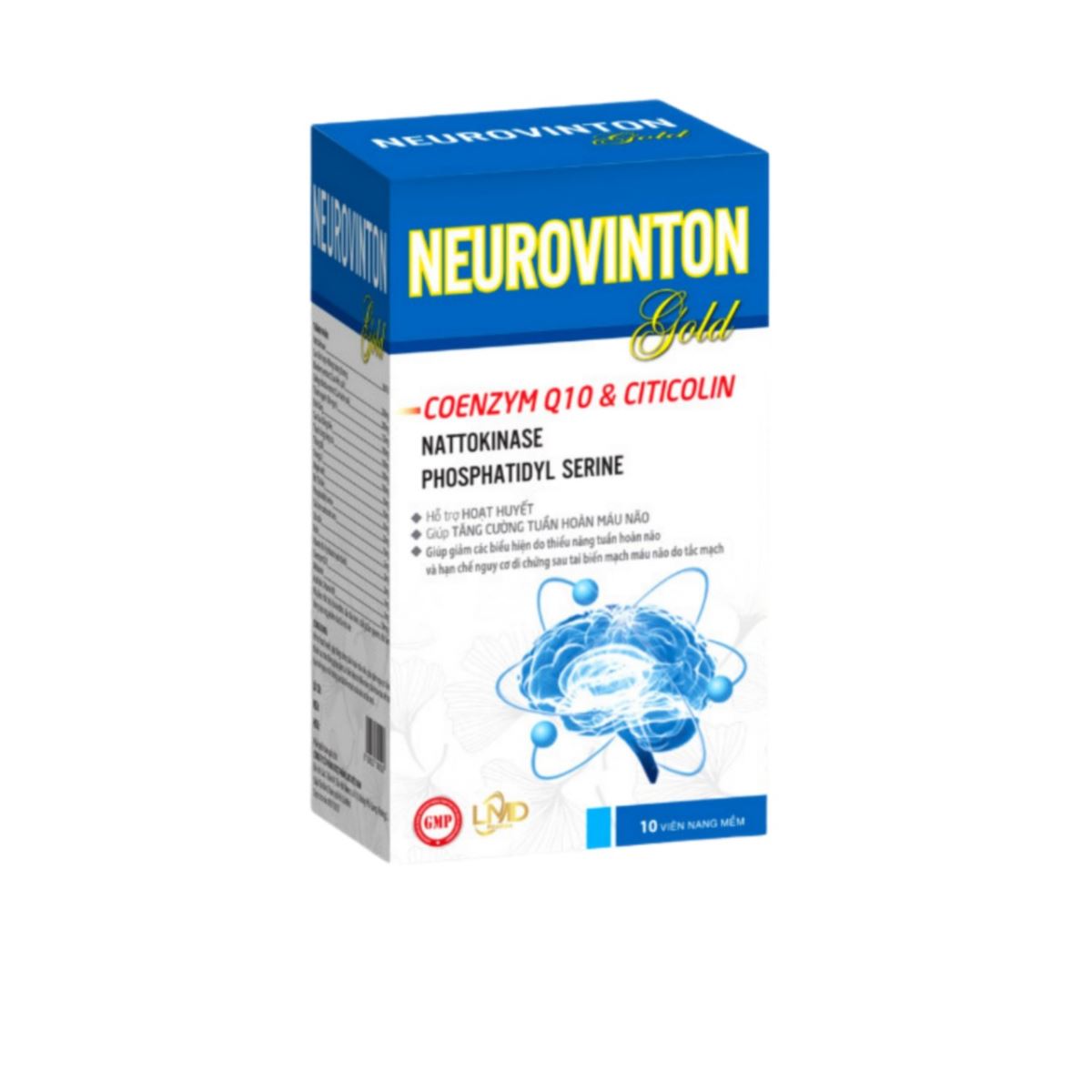 Neurovinton Gold Hỗ Trợ Hoạt Huyết hộp 10 viên