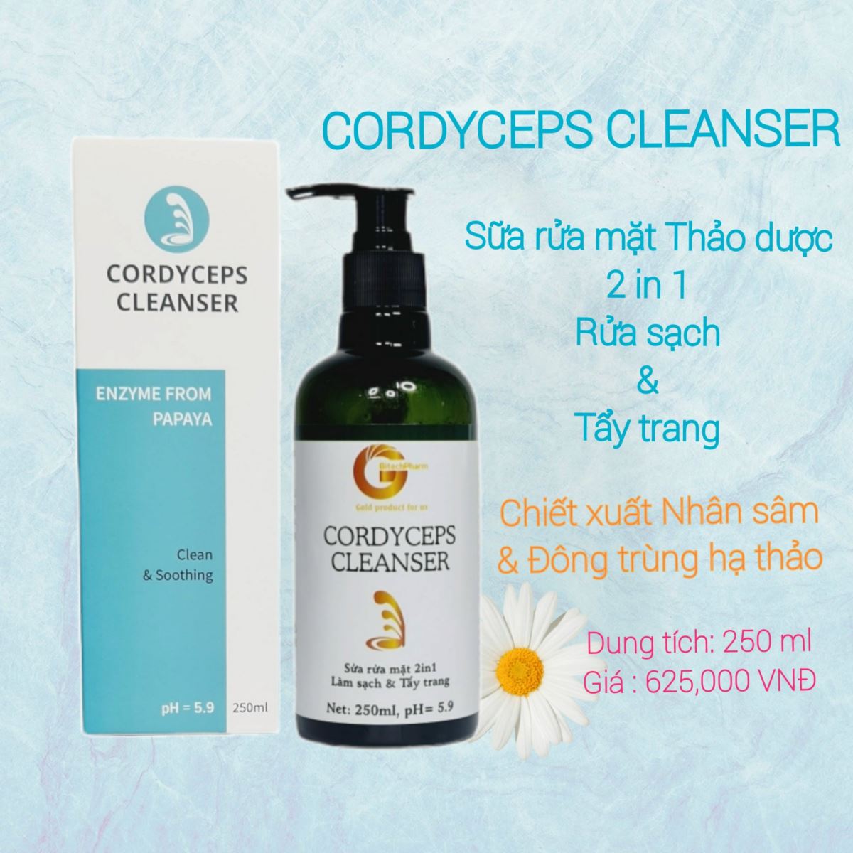 Sữa rửa mặt & tẩy trang 2 trong 1 size Salon BitechPharm 250ml
